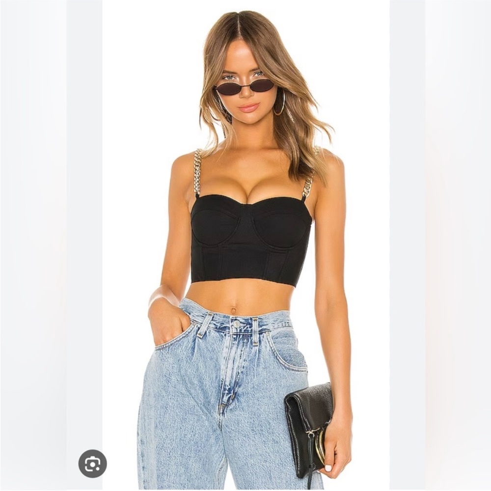 Superdown Chain Strap Bustier